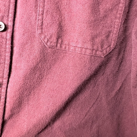 L.L. Bean Maroon 100% Cotton Traditional Fit Button Front Flannel Size XXL-Tall - Picture 5 of 15